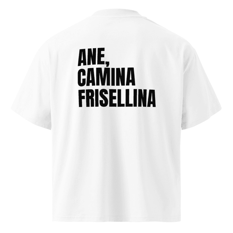 Maglietta BLESSUD "ANE, CAMÍNA FRISELLINA" — vista fronte